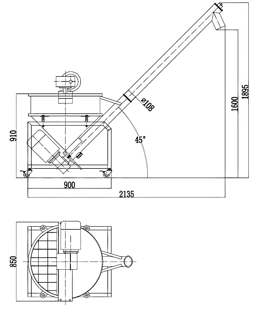 Screw Feeding Machine (Stirring Function)