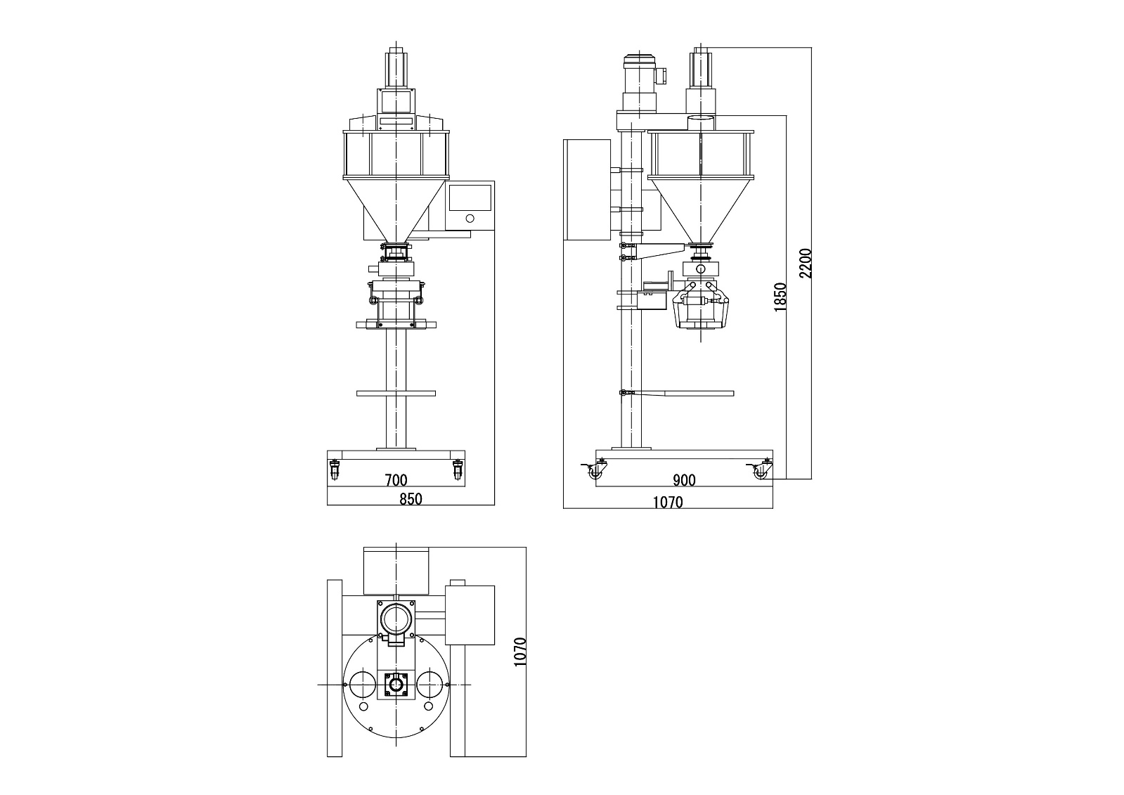 GMB-15kg Powder Filling Machine