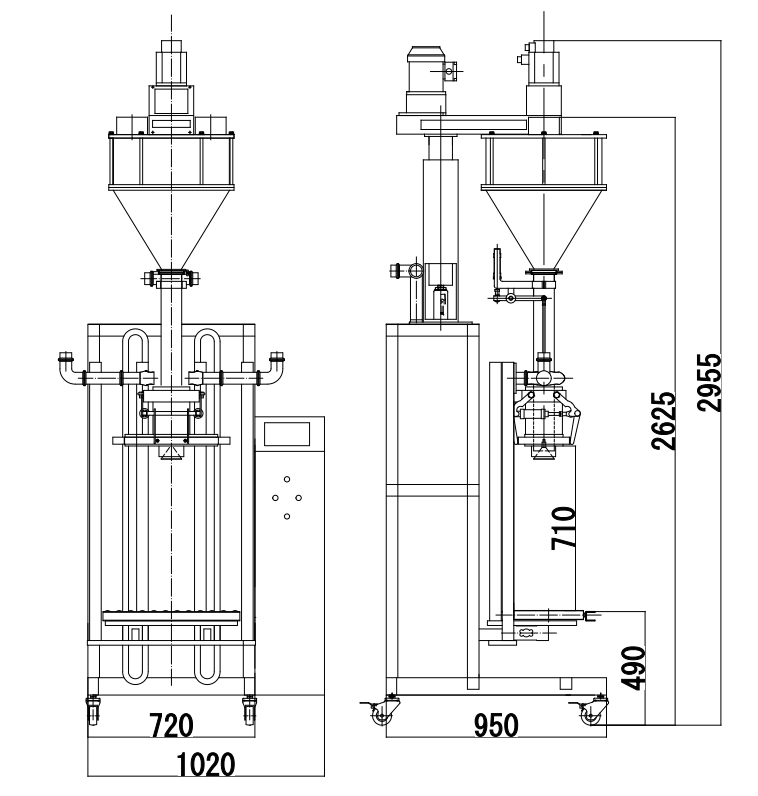 GMB-03C Lifting Powder Weighing Packing Maching
