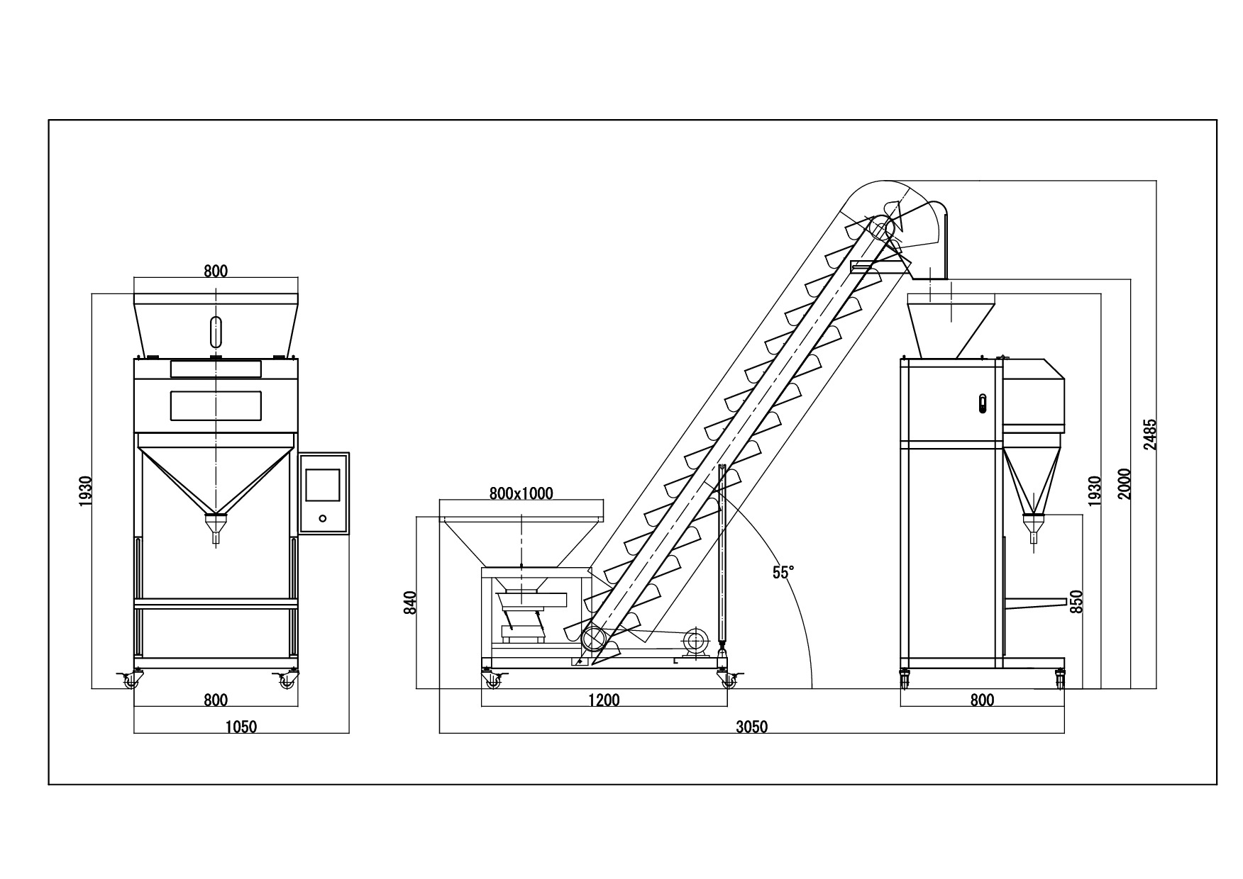 GMB-04B Granule Weighing Filling Machine (Four Scales)